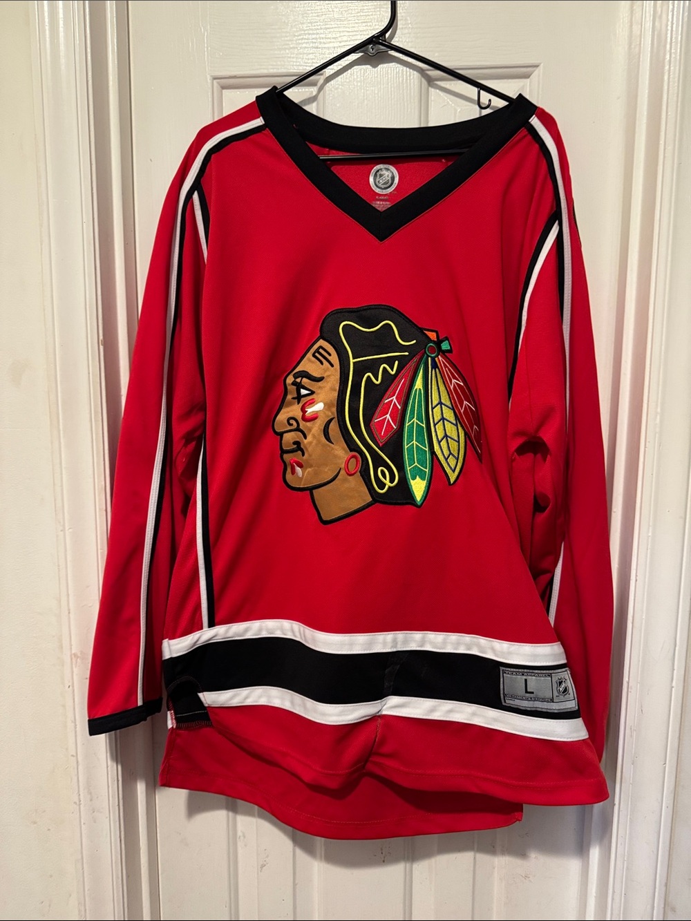 NHL Red Black Chicago Blackhawks Jersey